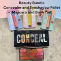 Beauty Bundle - Concealer and Eyeshadow Pallet, Mascara and Brow Tint