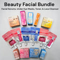 Beauty Facial Bundle - Facial Serums, Under Eye Masks, Toner and Lava Cleanser