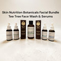 Skin Nutrition Botanicals Facial Bundle, Tea Tree Face Wash and Serums